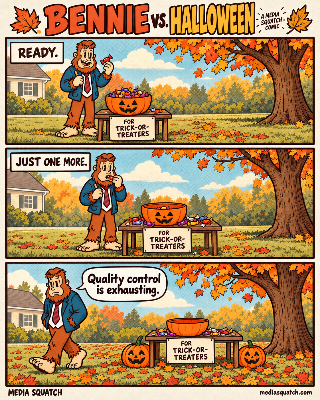 Bennie vs. Halloween comic preview